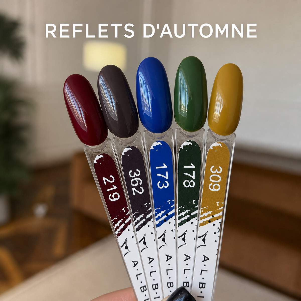 Collection Reflets d'Automne Albi, cinq vernis semi-permanents aux teintes de l'automne 2026