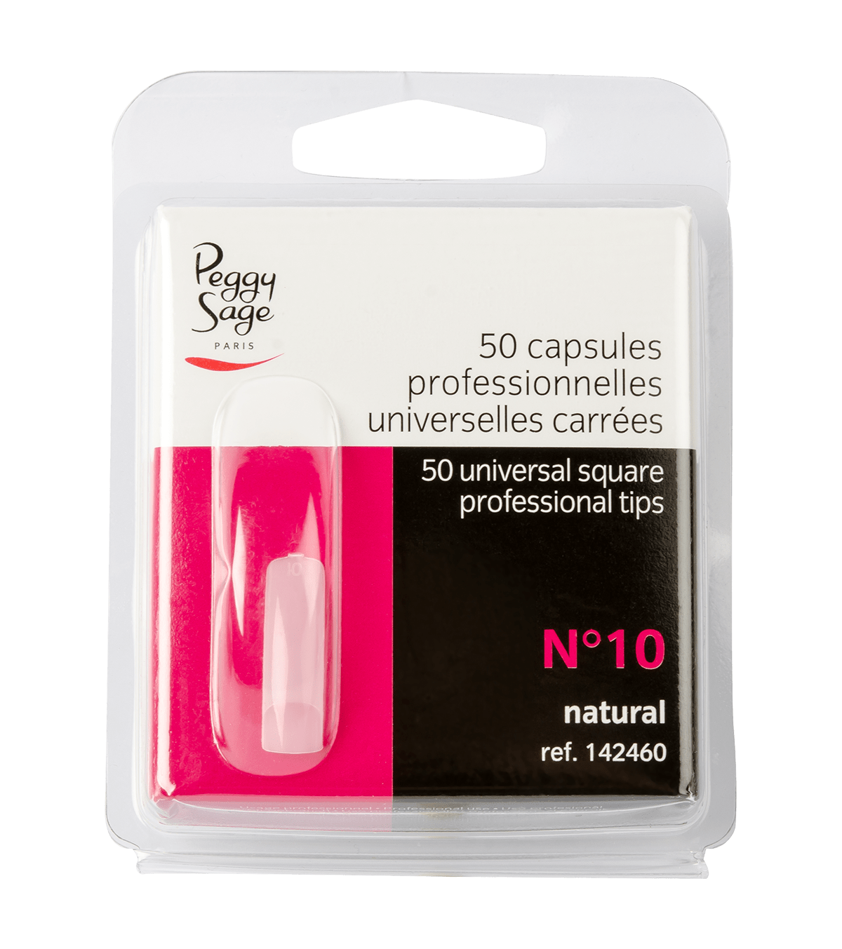Capsules universelles carrées x50 Peggy sage - ONGLES PRO