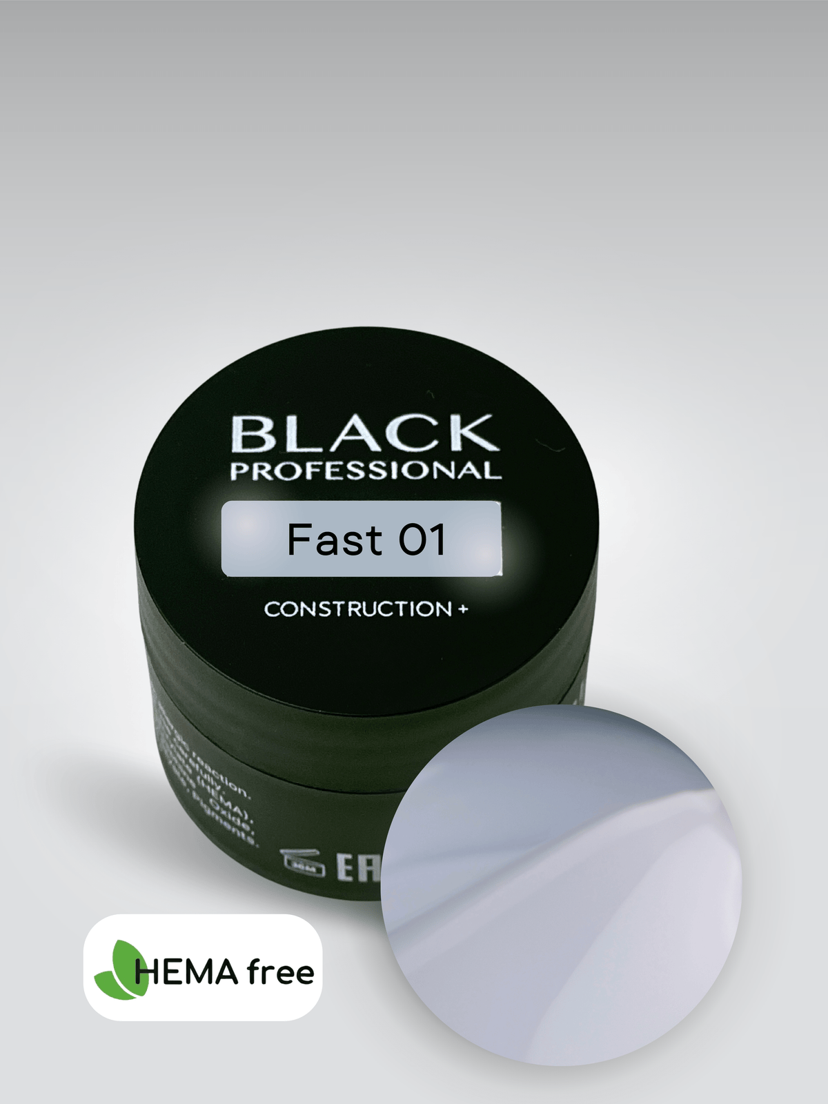 Gel Black Fast 01 Sans HEMA 15 ml - ONGLES PRO