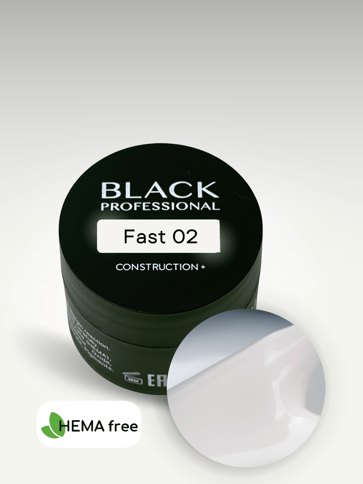 Gel Black Fast 02 Sans HEMA 15 ml - ONGLES PRO