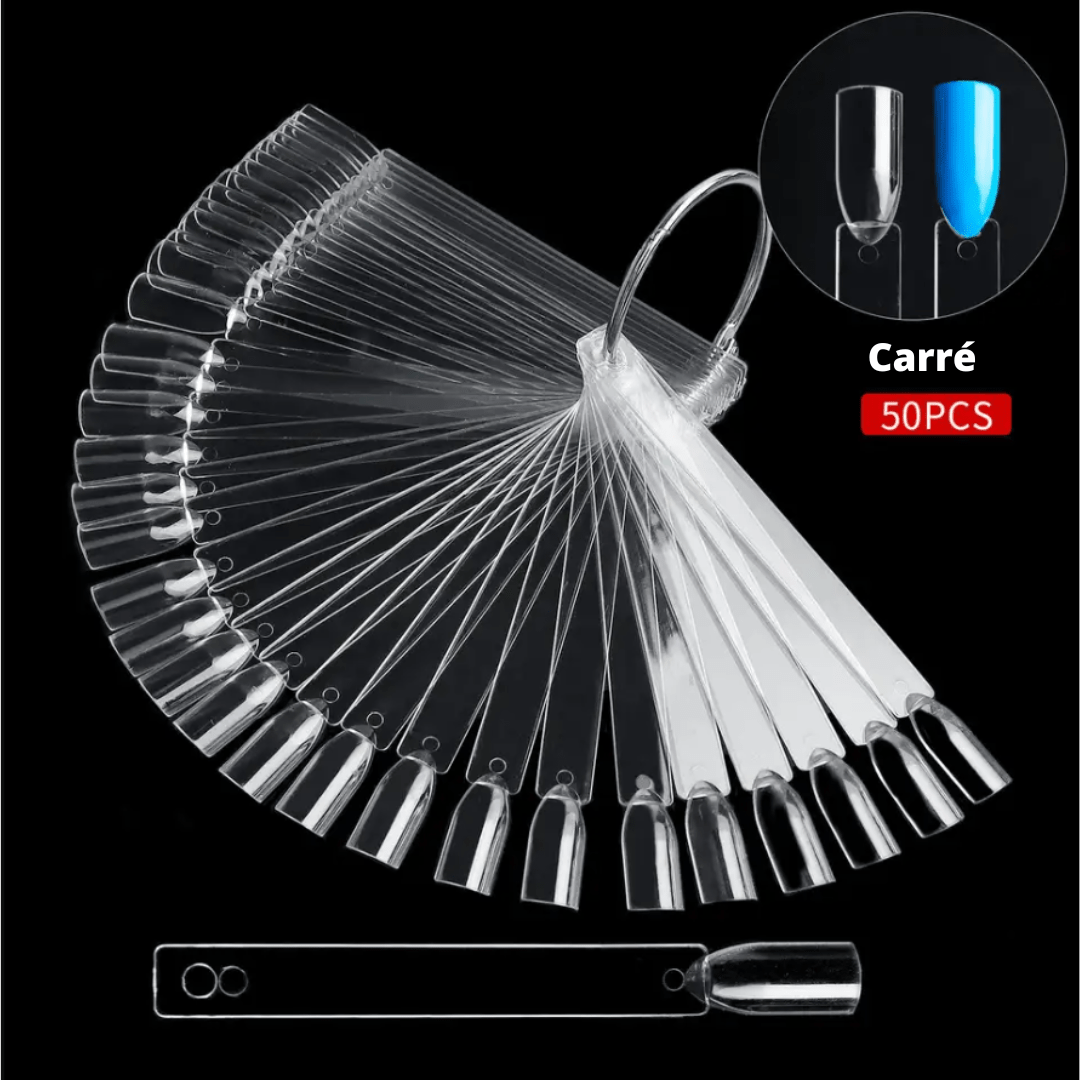 Nuancier éventail 50 pièces - Onglier Carré - ONGLES PRO