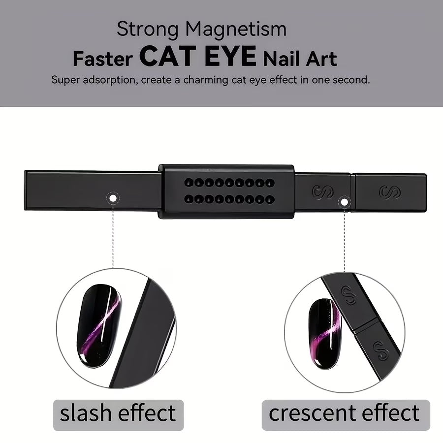 Rectangular magnet S for black cat eye effect