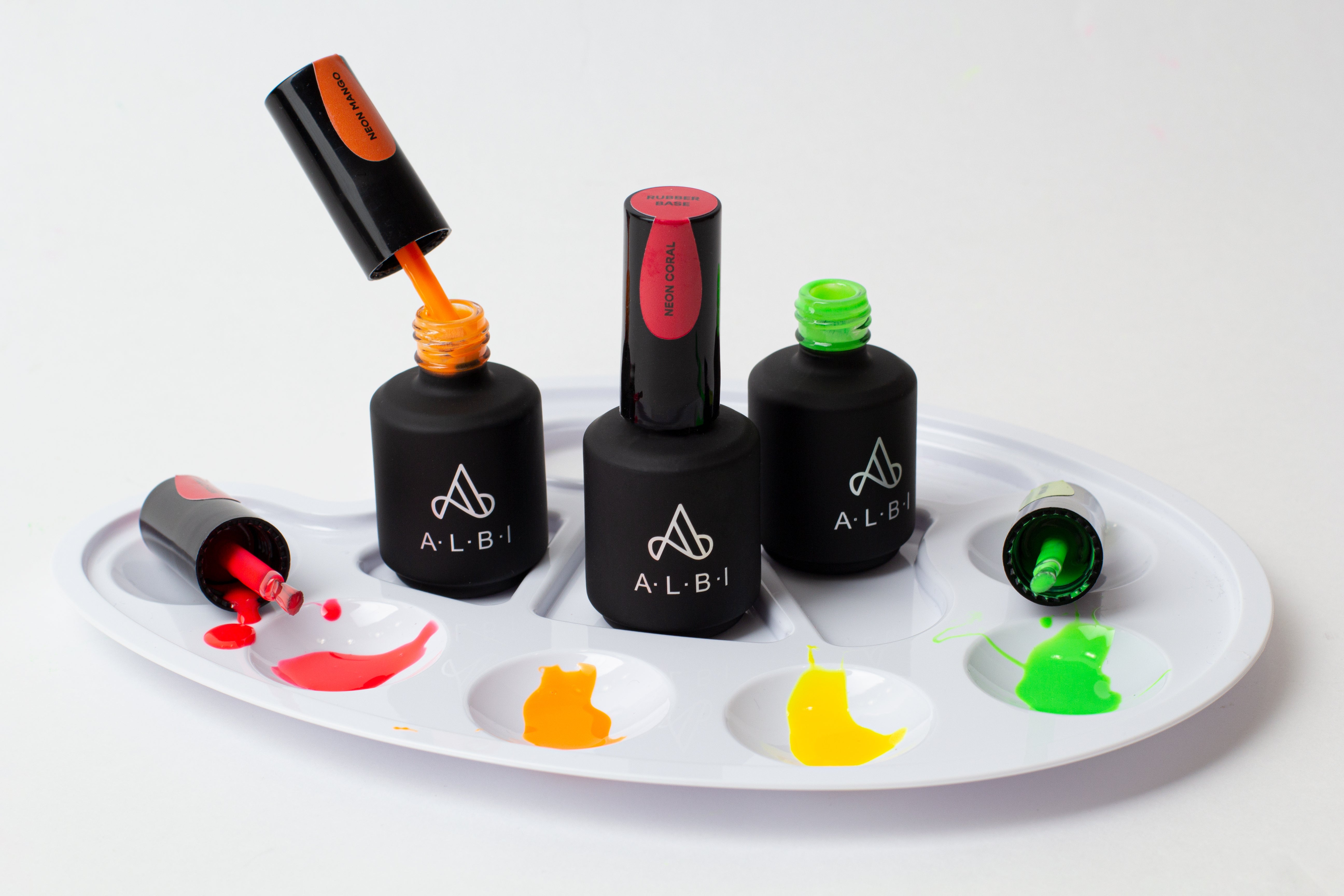 Base Rubber Neon Mango - ONGLES PRO