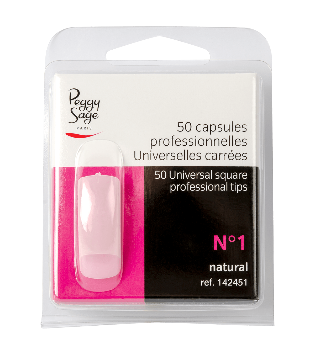 Capsules universelles carrées x50 Peggy sage - ONGLES PRO