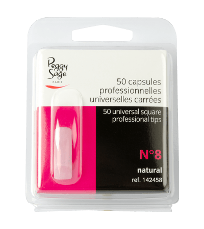 Capsules universelles carrées x50 Peggy sage - ONGLES PRO