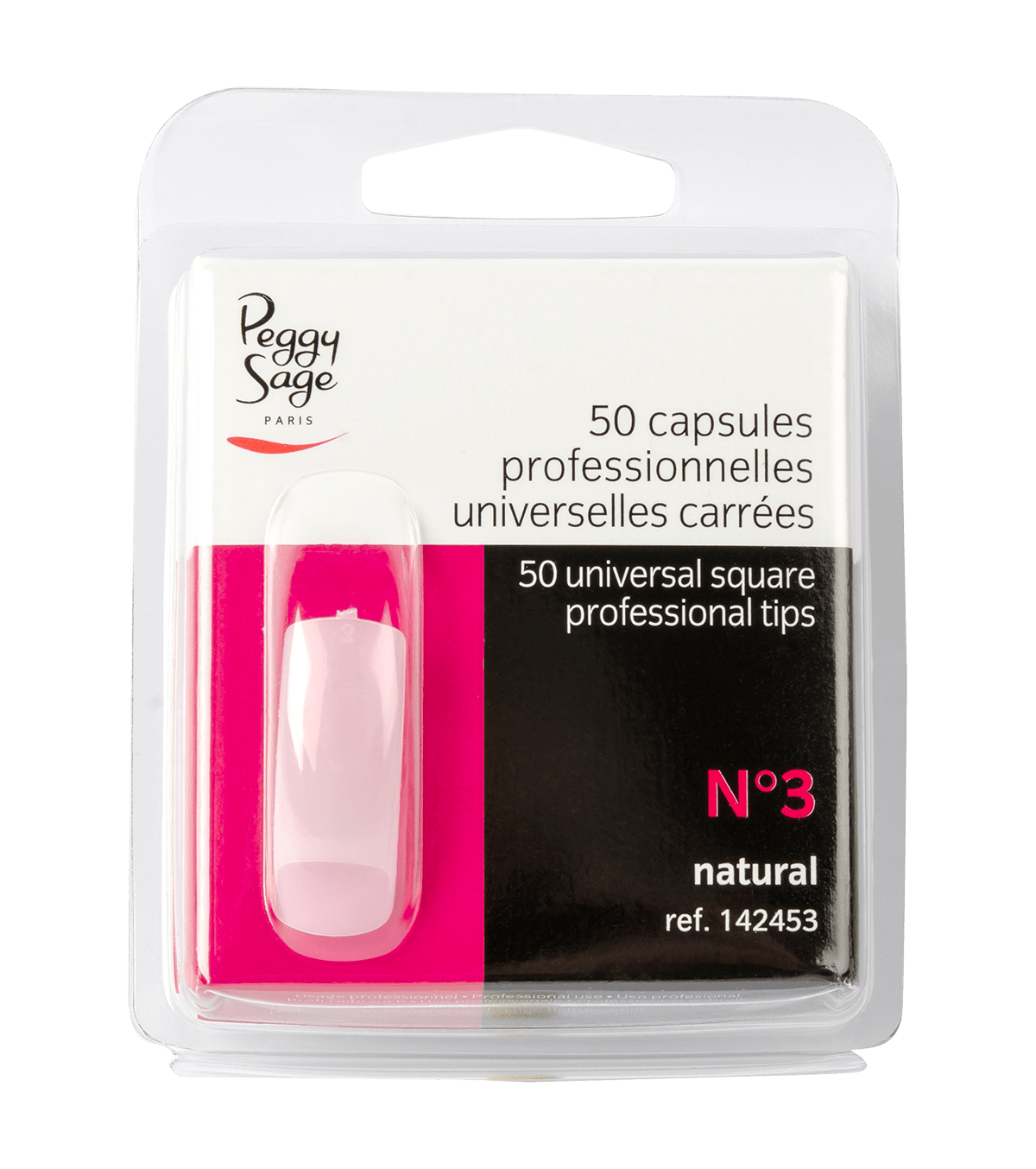 Capsules universelles carrées x50 Peggy sage - ONGLES PRO