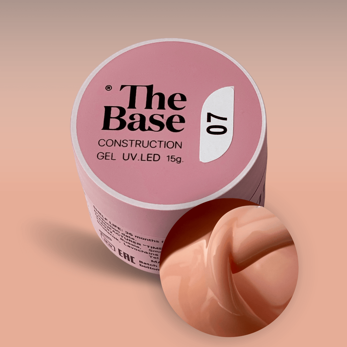 Gel de Construction The Base 07 15ml - ONGLES PRO