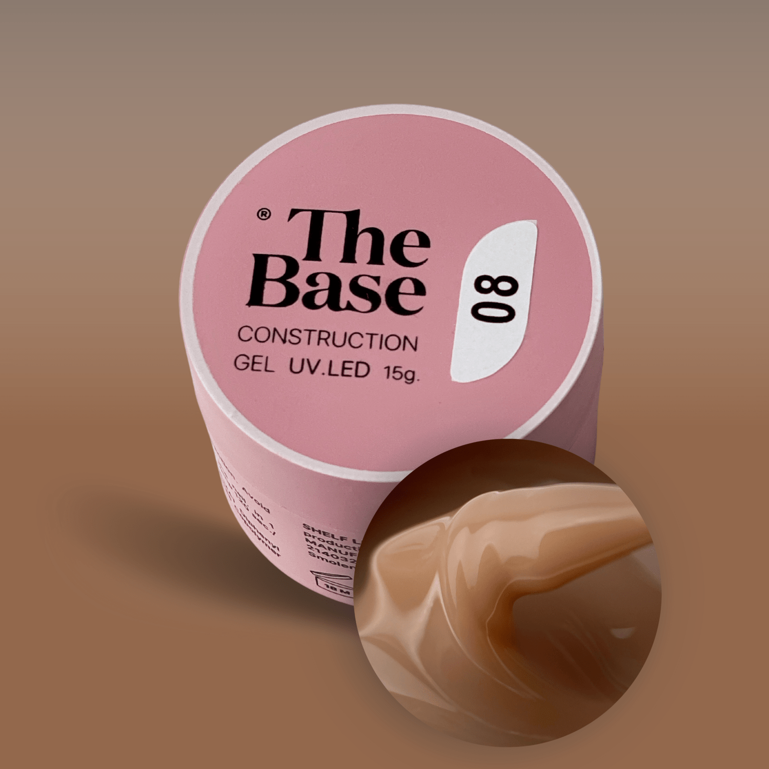 Gel de Construction The Base 08 15ml - ONGLES PRO