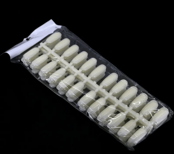 Nuancier Blanc Oval Plat 120 pièces - Ongliers Oval Blanc - ONGLES PRO