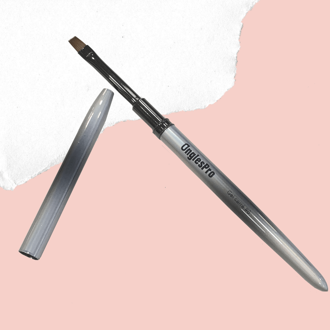 Pinceau Gel carré #6 - Kolinsky - OnglesPro - ONGLES PRO